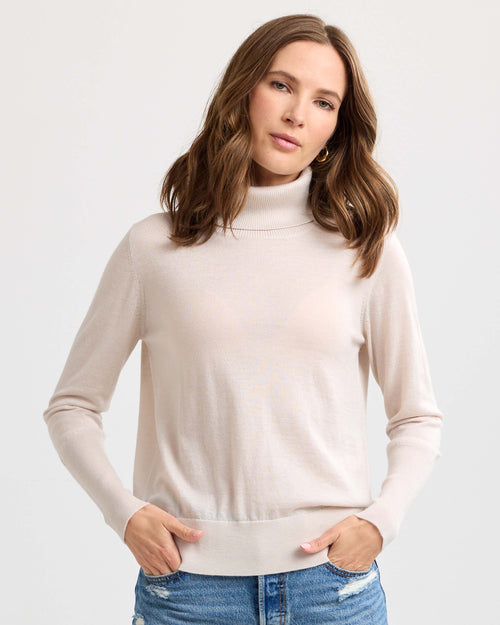 Worsted Cashmere Turtleneck