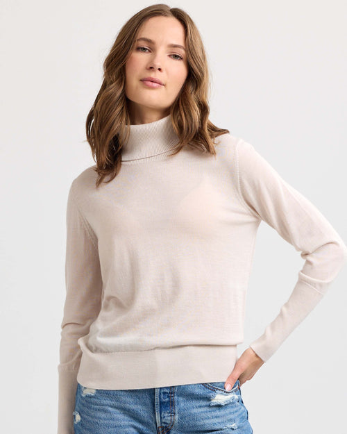 Worsted Cashmere Turtleneck
