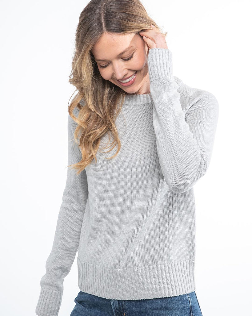 Cotton Silk Crew | Pura Cashmere