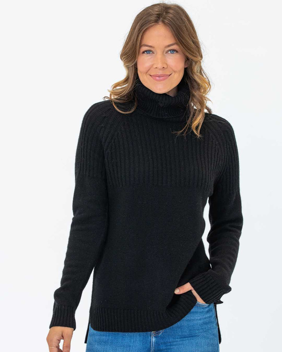 Our Famous Cashmere Ribbed Turtleneck Sweater | Pura Cashmere