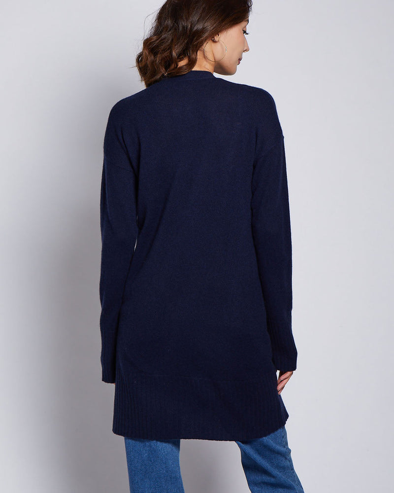 Long Cashmere Cardigan Sweater-Pura Cashmere