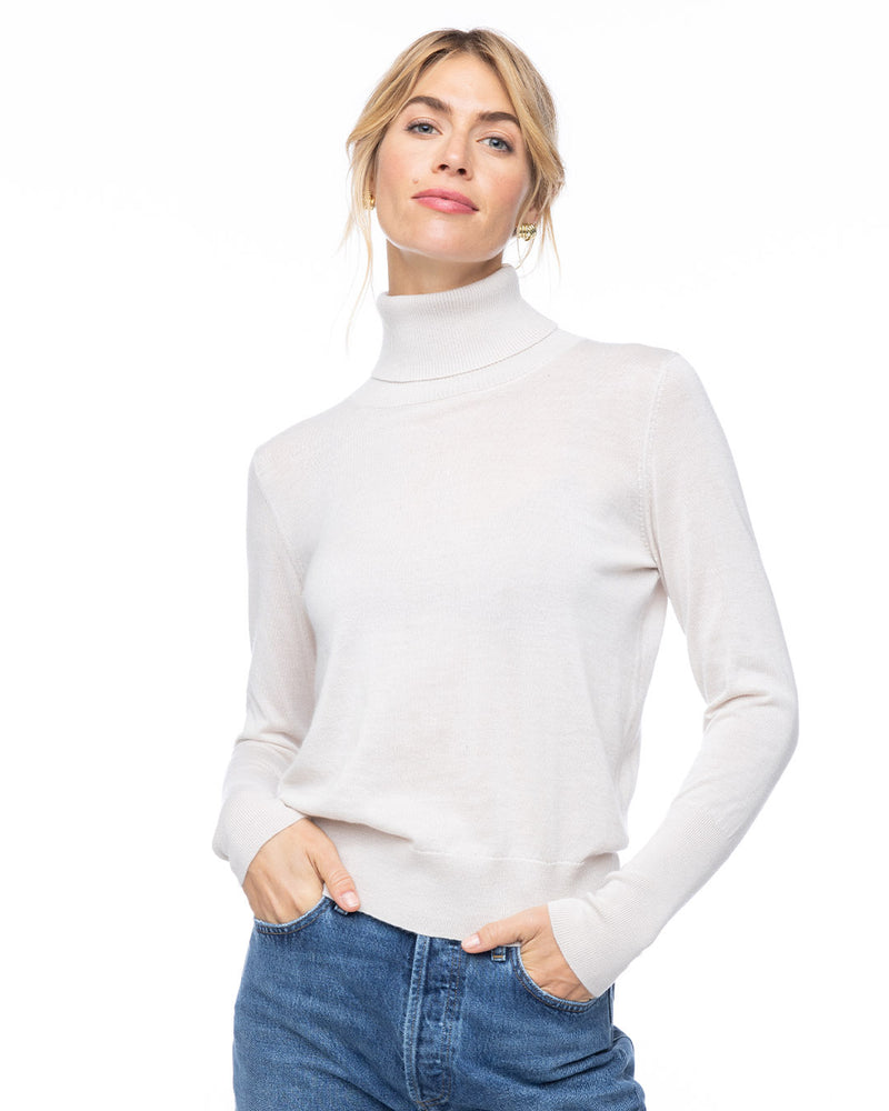 Worsted Cashmere Turtleneck