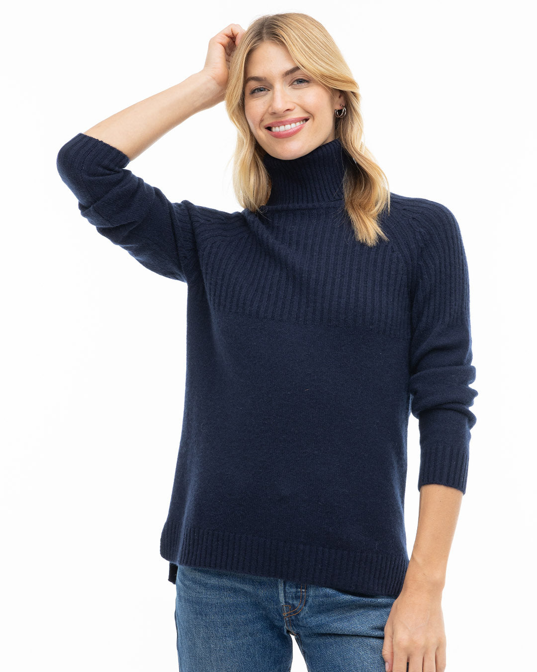 Half Ribbed Turtleneck