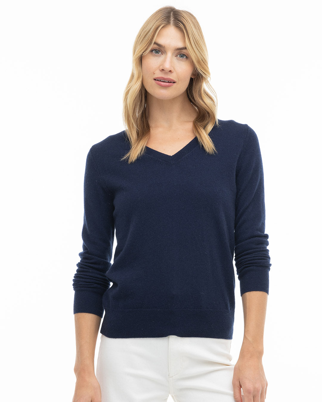 BECKEN navy cashmere sweater S popular