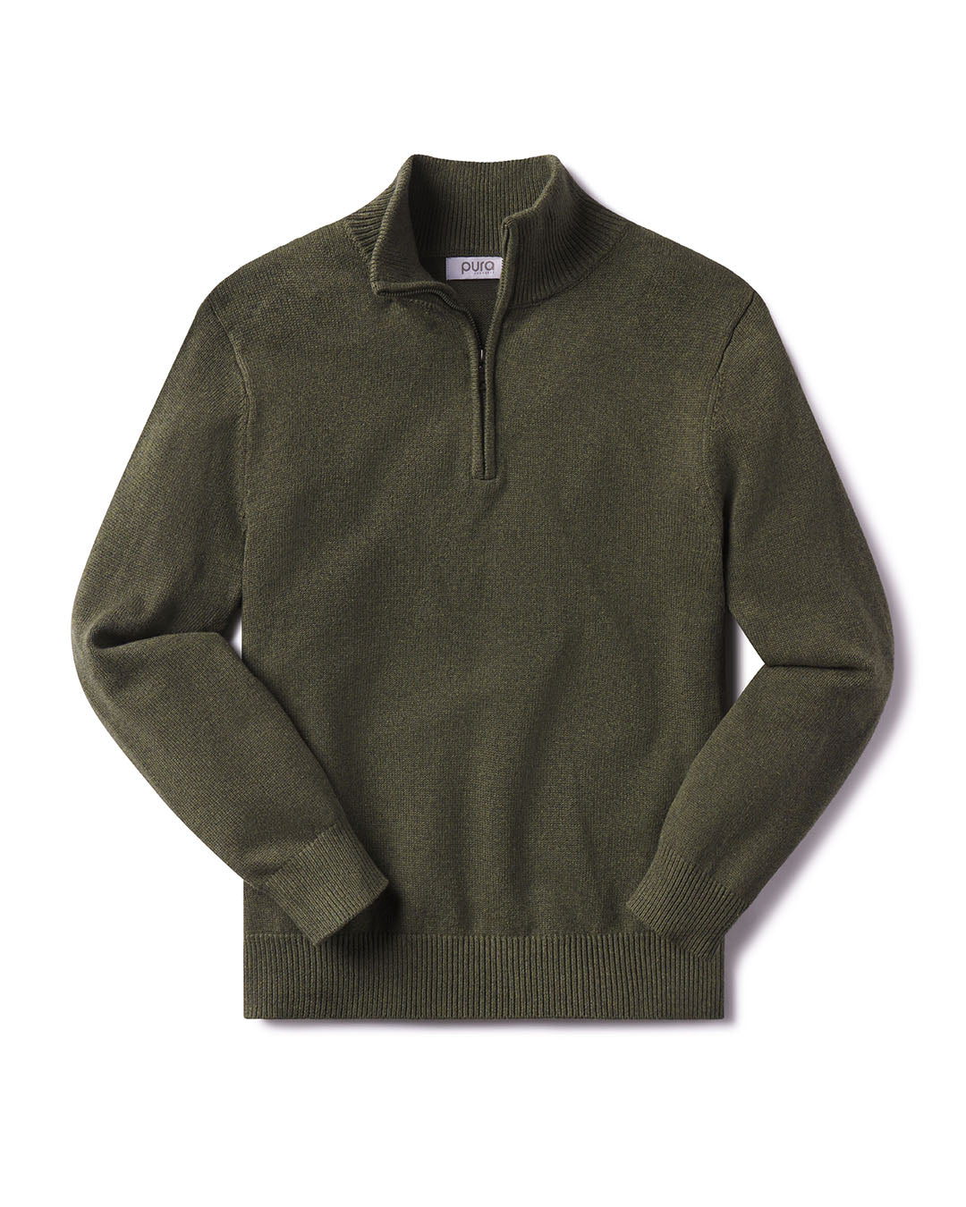 Men's Cotton Classic Half Zip | Pura Cashmere